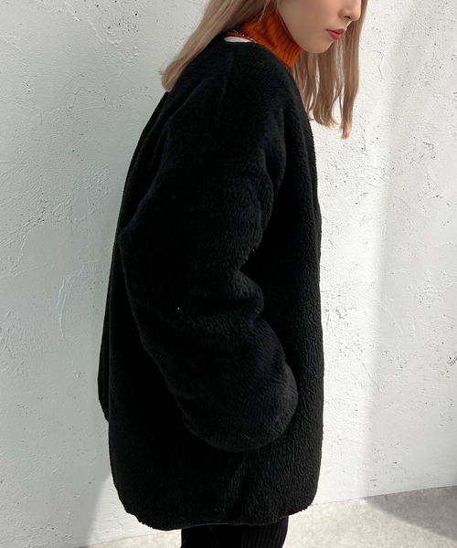 apres jour mignon(アプレジュールミニョン)の「リバーシブルキルティングブルゾン【ZOZOTOWN限定アイテム】(ブルゾン・レディース・ブラック/ライトベージュ/カーキ・フリー/X-LARGE)」の14枚目の写真