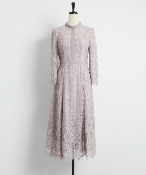 tocco closet(トッコ クローゼット)の「裾スカラップカットパネルレース×ラインレースワンピース(ワンピース・レディース・ブラック/その他・M)」の22枚目の写真