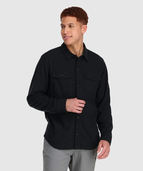 OUTDOOR RESEARCH（アウトドアリサーチ）の「OUTDOOR RESEARCH/アウトドアリサーチ Trail Mix Shirt Jacket/トレイルミックスジャケット（シャツ/ブラウス・メンズ・ブラック/A・MEDIUM/LARGE/SMALL）」の2枚目の写真
