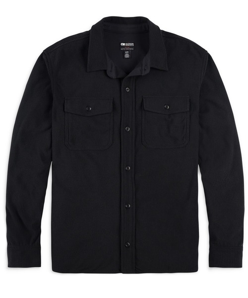 OUTDOOR RESEARCH（アウトドアリサーチ）の「OUTDOOR RESEARCH/アウトドアリサーチ Trail Mix Shirt Jacket/トレイルミックスジャケット（シャツ/ブラウス・メンズ・ブラック/A・MEDIUM/LARGE/SMALL）」の4枚目の写真