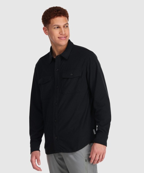 OUTDOOR RESEARCH（アウトドアリサーチ）の「OUTDOOR RESEARCH/アウトドアリサーチ Trail Mix Shirt Jacket/トレイルミックスジャケット（シャツ/ブラウス・メンズ・ブラック/A・MEDIUM/LARGE/SMALL）」の6枚目の写真