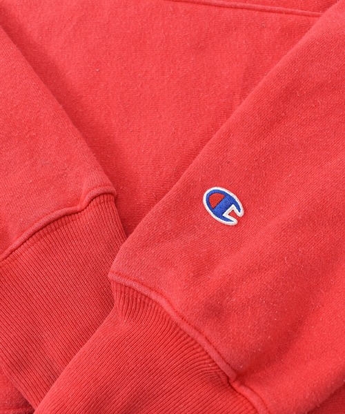 Champion（チャンピオン）の「【ヴィンテージ古着】Champion / チャンピオン リバースウィーブ ロゴ プルオーバーパーカー（パーカー・メンズ・レッド・SMALL）」の9枚目の写真