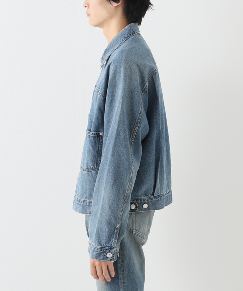 URU（ウル）の「【URU / ウル】TRUCKER JACKET TYPE B（デニムジャケット・メンズ・ブルー・2/3）」の3枚目の写真