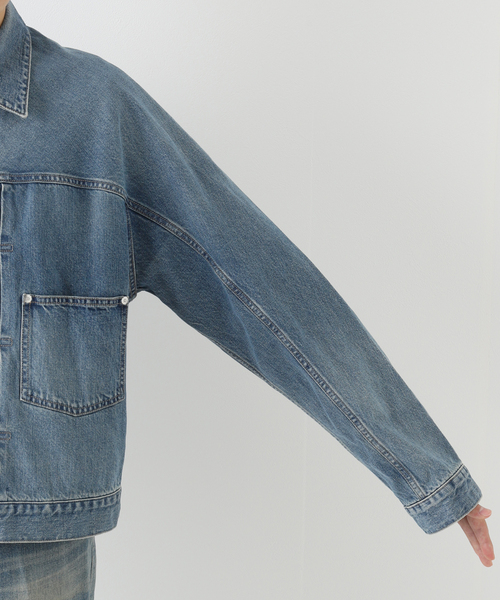 URU（ウル）の「【URU / ウル】TRUCKER JACKET TYPE B（デニムジャケット・メンズ・ブルー・2/3）」の6枚目の写真