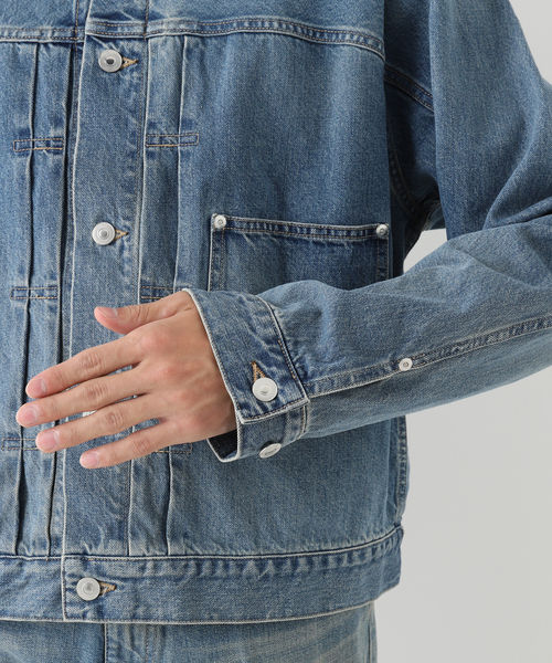 URU（ウル）の「【URU / ウル】TRUCKER JACKET TYPE B（デニムジャケット・メンズ・ブルー・2/3）」の11枚目の写真