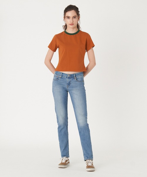 Levi's（リーバイス）の「Levi's/リーバイス PERFORMANCE WARM テーパードデニム（デニムパンツ・レディース・ライトインディゴブルー・24inch/25inch/23inch/28inch/27inch/26inch）」の4枚目の写真