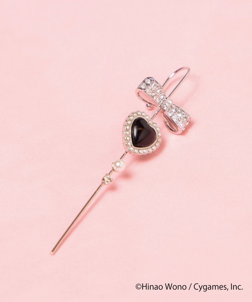 Mel cinna(メルシーナ)の「Mei cinna/明日、私は誰かのカノジョコラボイヤカフ(ピアス(両耳用)・レディース・ブラック・FREE)」の3枚目の写真