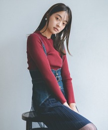 REDYAZEL | クルーネック長袖リブプルオーバー(ニット/セーター)