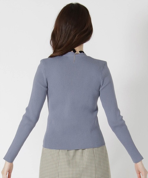 REDYAZEL(レディアゼル)の「クルーネック長袖リブプルオーバー(ニット/セーター・レディース・ベージュ/ネイビー/サックスブルー/ボルドー・FREE)」の19枚目の写真