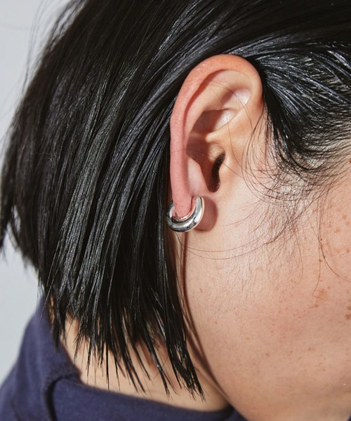 TODAYFUL（トゥデイフル）の「【TODAYFUL/トゥデイフル】ミニフープイヤリング (Silver925)（イヤリング・レディース・ゴールド/シルバー・FREE）」の5枚目の写真