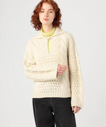 TOMORROWLAND  | アンディアンケーブル スキッパープルオーバー(ニット/セーター)