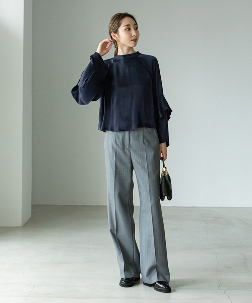 Noble（ノーブル）の「袖フリルブラウス（シャツ/ブラウス