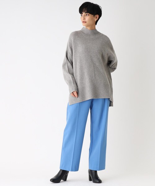 OPAQUE.CLIP(オペークドットクリップ)の「◆【Filivivi/フィルビビ】LANEROSSI ハイネック ワイドシルエットニット(ニット/セーター・レディース・グレー/オフホワイト/ベージュ系2/ピンク系その他/ベージュ系8・40/36/38)」の7枚目の写真