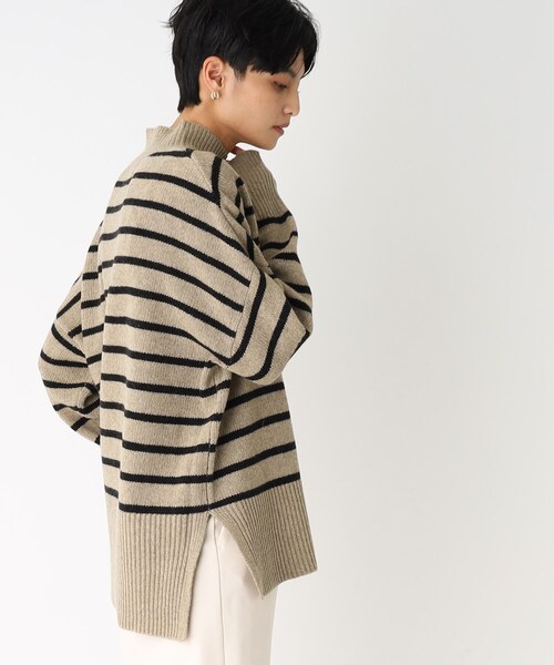 OPAQUE.CLIP(オペークドットクリップ)の「◆【Filivivi/フィルビビ】LANEROSSI ハイネック ワイドシルエットニット(ニット/セーター・レディース・グレー/オフホワイト/ベージュ系2/ピンク系その他/ベージュ系8・40/36/38)」の22枚目の写真