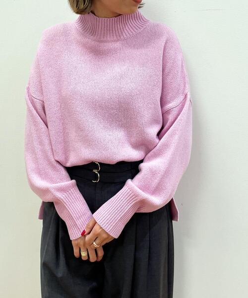 OPAQUE.CLIP(オペークドットクリップ)の「◆【Filivivi/フィルビビ】LANEROSSI ハイネック ワイドシルエットニット(ニット/セーター・レディース・グレー/オフホワイト/ベージュ系2/ピンク系その他/ベージュ系8・40/36/38)」の19枚目の写真