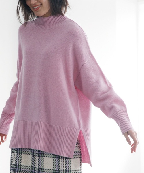 OPAQUE.CLIP(オペークドットクリップ)の「◆【Filivivi/フィルビビ】LANEROSSI ハイネック ワイドシルエットニット(ニット/セーター・レディース・グレー/オフホワイト/ベージュ系2/ピンク系その他/ベージュ系8・40/36/38)」の5枚目の写真