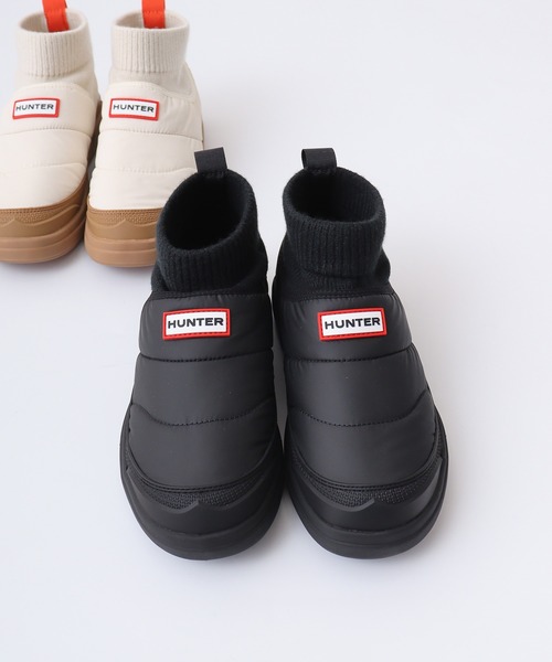 美品　HUNTER インアウト　パファー　ニット　ブーツ HUNTER IN/OUT パファー ニットブーツ（ブーツ）｜HUNTER