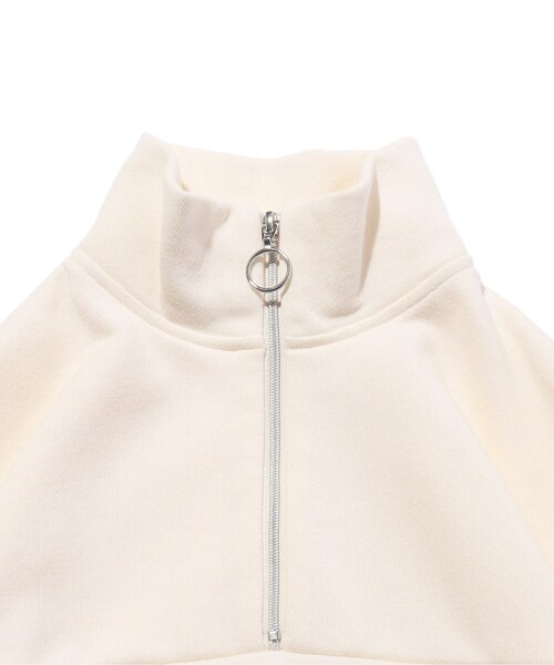 SHOO・LA・RUE（シューラルー）の「◆【110-140cm】ハーフジップアップスウェット（スウェット・キッズ・ブラック/アイボリー・11/12/13/14）」の3枚目の写真