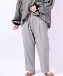ウール タック テーパードパンツ ubasoku ウバソク 服 大人 ナチュラル ubasoku ウバソク ウール タック テーパードパンツ ub0711 服