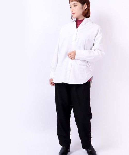 ubasoku(ウバソク)の「ubasoku TRトップ糸 裏付テーパードパンツ(その他パンツ・レディース・ブラック/グレー・FREE)」の3枚目の写真