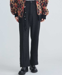 Color Nep Tweed Western Pants