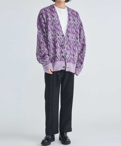 FACCIES(ファチーズ)の「Color Nep Tweed Western Pants(スラックス・メンズ・ブラック・1/2)」の2枚目の写真