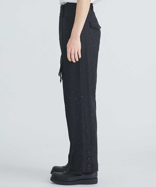 FACCIES(ファチーズ)の「Color Nep Tweed Western Pants(スラックス・メンズ・ブラック・1/2)」の4枚目の写真