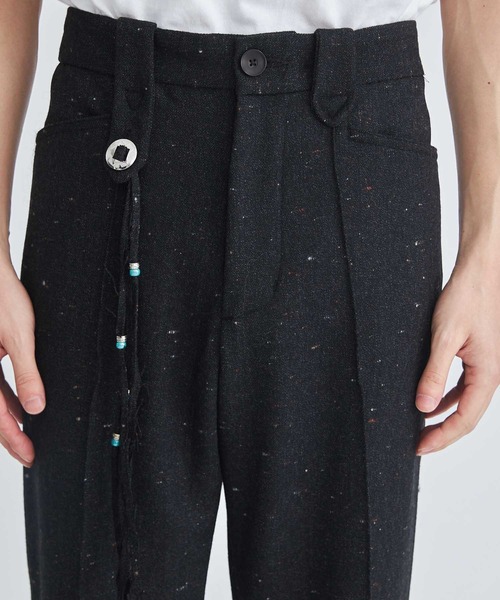 FACCIES(ファチーズ)の「Color Nep Tweed Western Pants(スラックス・メンズ・ブラック・1/2)」の6枚目の写真