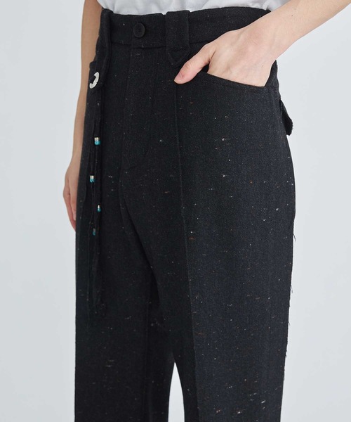 FACCIES(ファチーズ)の「Color Nep Tweed Western Pants(スラックス・メンズ・ブラック・1/2)」の7枚目の写真