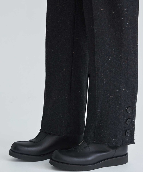 FACCIES(ファチーズ)の「Color Nep Tweed Western Pants(スラックス・メンズ・ブラック・1/2)」の9枚目の写真