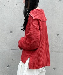 Meli rich | ハーフジップニットプルオーバー(ニット/セーター)