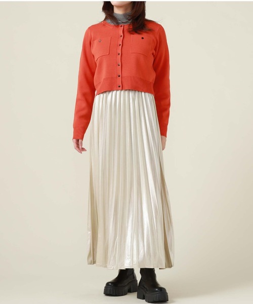 archives（アルシーヴ）の「ミラノリブポケットカーディガン（カーディガン/ボレロ・レディース・ブラック/オフホワイト/ブルー/グリーン系その他/パープル/オレンジ・MEDIUM）」の7枚目の写真