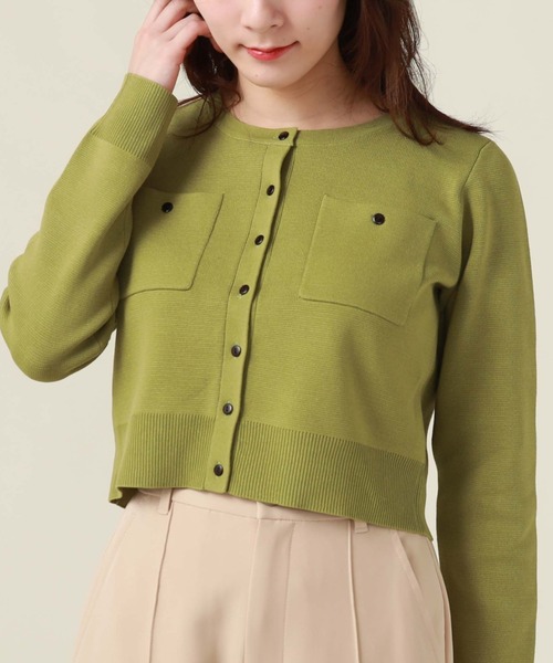 archives（アルシーヴ）の「ミラノリブポケットカーディガン（カーディガン/ボレロ・レディース・ブラック/オフホワイト/ブルー/グリーン系その他/パープル/オレンジ・MEDIUM）」の8枚目の写真