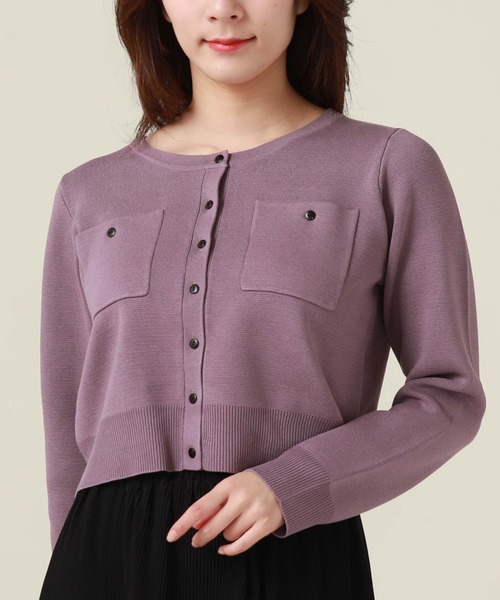 archives（アルシーヴ）の「ミラノリブポケットカーディガン（カーディガン/ボレロ・レディース・ブラック/オフホワイト/ブルー/グリーン系その他/パープル/オレンジ・MEDIUM）」の13枚目の写真