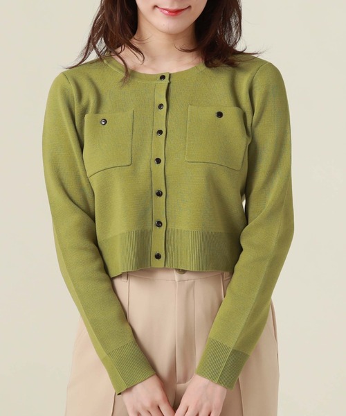 archives（アルシーヴ）の「ミラノリブポケットカーディガン（カーディガン/ボレロ・レディース・ブラック/オフホワイト/ブルー/グリーン系その他/パープル/オレンジ・MEDIUM）」の9枚目の写真