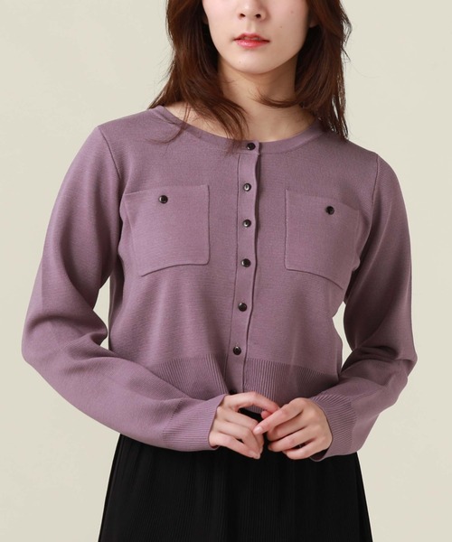 archives（アルシーヴ）の「ミラノリブポケットカーディガン（カーディガン/ボレロ・レディース・ブラック/オフホワイト/ブルー/グリーン系その他/パープル/オレンジ・MEDIUM）」の14枚目の写真
