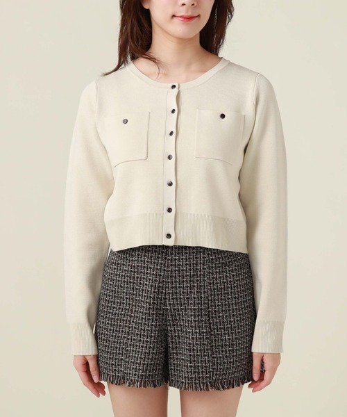 archives（アルシーヴ）の「ミラノリブポケットカーディガン（カーディガン/ボレロ・レディース・ブラック/オフホワイト/ブルー/グリーン系その他/パープル/オレンジ・MEDIUM）」の21枚目の写真