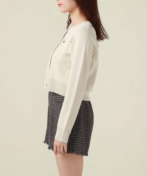 archives（アルシーヴ）の「ミラノリブポケットカーディガン（カーディガン/ボレロ・レディース・ブラック/オフホワイト/ブルー/グリーン系その他/パープル/オレンジ・MEDIUM）」の22枚目の写真