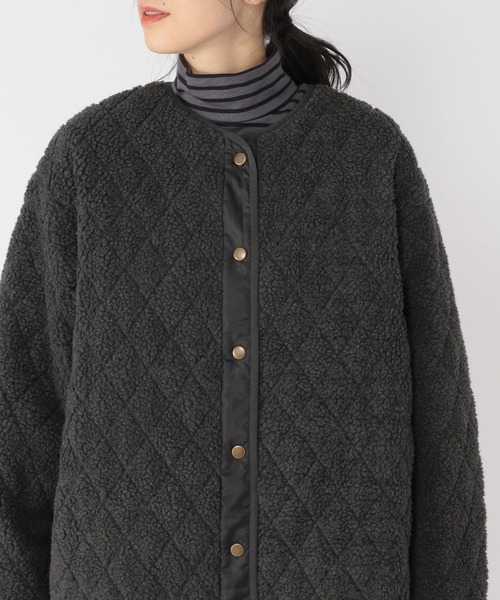 studio CLIP（スタディオクリップ）の「ボアキルティングロングコート（その他アウター・レディース・アイボリー/モカ/スモーク・MEDIUM/LARGE/PF/ﾌﾘｰ(L)）」の20枚目の写真