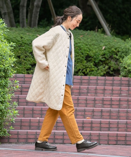 studio CLIP（スタディオクリップ）の「ボアキルティングロングコート（その他アウター・レディース・アイボリー/モカ/スモーク・MEDIUM/LARGE/PF/ﾌﾘｰ(L)）」の10枚目の写真