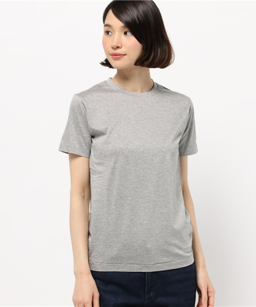 OUTLET（アウトレット）の「【BLOOM&BRANCH】SOSOシルケットTクルー（Tシャツ/カットソー・レディース・グレー・36/34）」の2枚目の写真