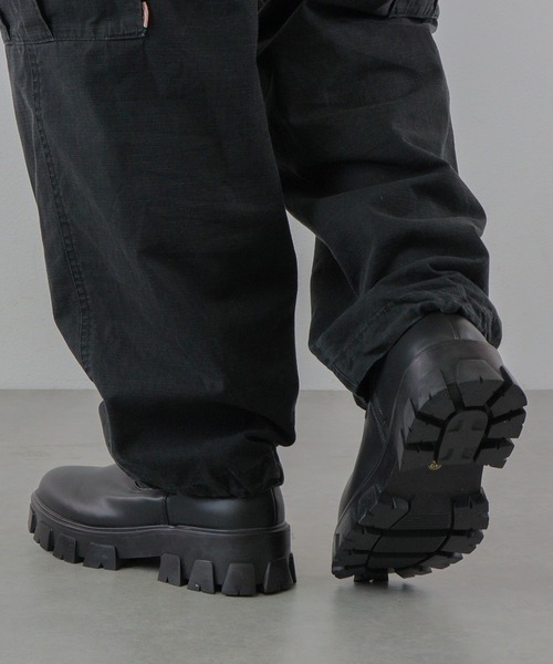 LOVEHUNTER（ラブハンター）の「+5.5cm ハイソール レースアップブーツ サイドゴアブーツ ジップブーツ（ブーツ・メンズ・ブラック系3/ブラック系2/ブラック系1・41/42/40/44/43）」の16枚目の写真