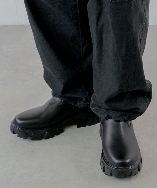 LOVEHUNTER（ラブハンター）の「+5.5cm ハイソール レースアップブーツ サイドゴアブーツ ジップブーツ（ブーツ・メンズ・ブラック系3/ブラック系2/ブラック系1・41/42/40/44/43）」の12枚目の写真