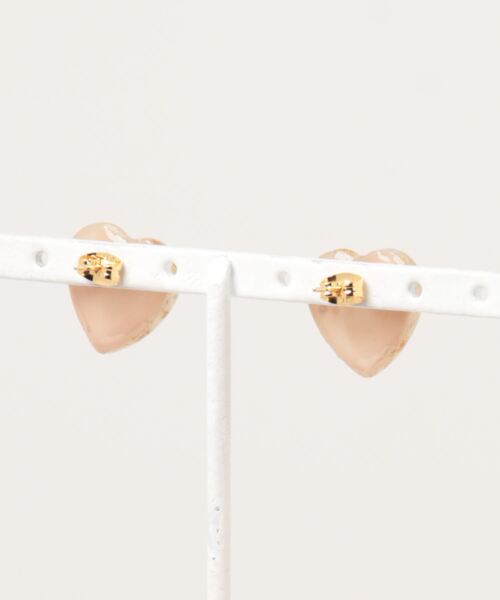 tone(トーン)の「【S.coeuf】【S.coeuf】金属アレルギー対応ピアス ドキドキハート×かすみ草(MA)(ピアス(両耳用)・レディース・ベージュ/グリーン/オレンジ/ホワイト/ブラック/ピンク・FREE)」の8枚目の写真