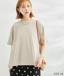 ROPE' PICNIC | 【WEB限定カラー:ネイビー】着丈が選べる/バックギャザー切替トップス/リンクコーデ(Tシャツ/カットソー)