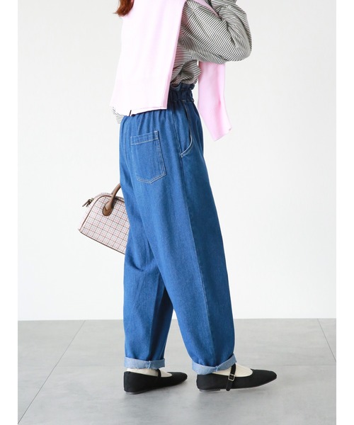 ehka sopo（エヘカソポ）の「【オールマイティボトム】パンツ（その他パンツ・レディース・ネイビー/キナリ/ブルー・ﾌﾘ-）」の11枚目の写真