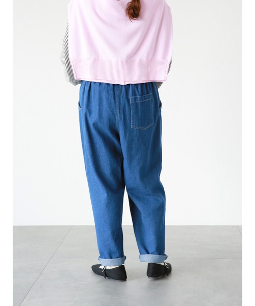 ehka sopo（エヘカソポ）の「【オールマイティボトム】パンツ（その他パンツ・レディース・ネイビー/キナリ/ブルー・ﾌﾘ-）」の12枚目の写真