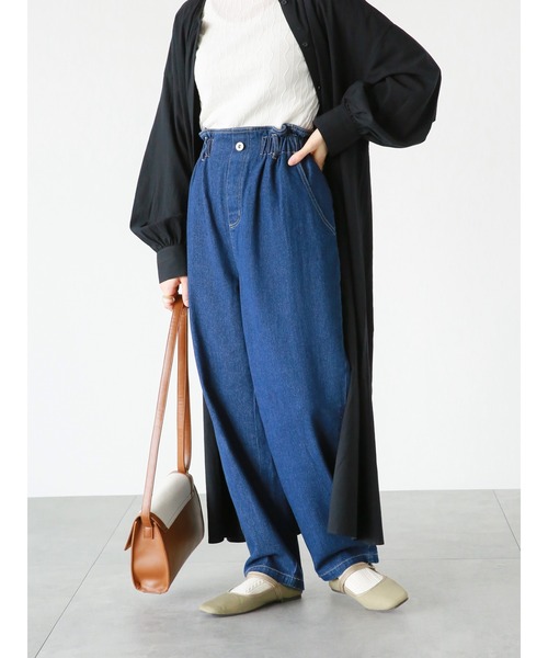 ehka sopo（エヘカソポ）の「【オールマイティボトム】パンツ（その他パンツ・レディース・ネイビー/キナリ/ブルー・ﾌﾘ-）」の18枚目の写真