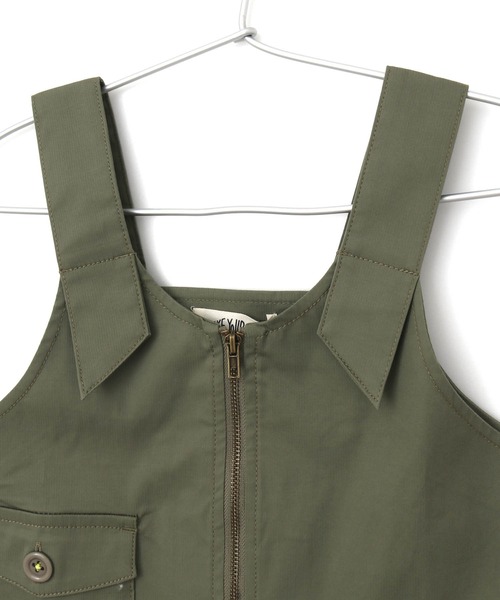 MAKE YOUR DAY（メイクユアデイ）の「ワークベスト■150.160cm対応（ベスト・キッズ・オリーブ/アイボリー/ブルー・XL）」の7枚目の写真