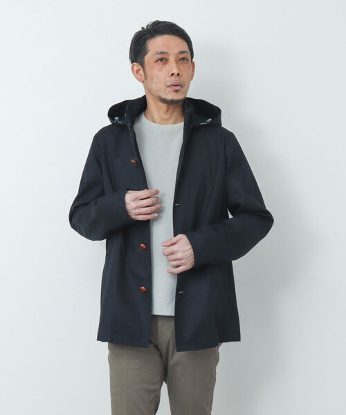 NOLLEY'S goodman(ノーリーズグッドマン)の「nano-Wing/ナノウィング(R) フードブルゾン(ブルゾン・メンズ・オリーブ/ダークネイビー/ベージュ/ブラック・L/S/M)」の5枚目の写真